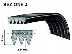 řemen 1220 J5 černý