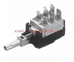 tlačítkový spínač - 6 kontaktů  jako hlavní, 1 náplň, bez odstř.
