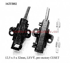 Uhlík s pouzdrem 12,5 x 5 x 32mm THOMSON TL 800-1150pro CESET-L 52X1150 - 162TB02