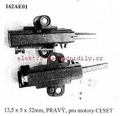 Uhlík s pouzdrem 13,5 x 5 x 32mm pro CESET AEG - 162AE01