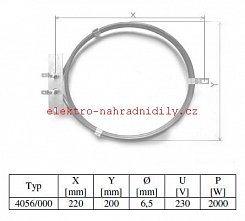 topné těleso 2000W 482.77