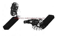 Uhlík bez pouzdra 10 x 6,4 x 28mm MIELE s pružinkou a kontaktem - 162MI01